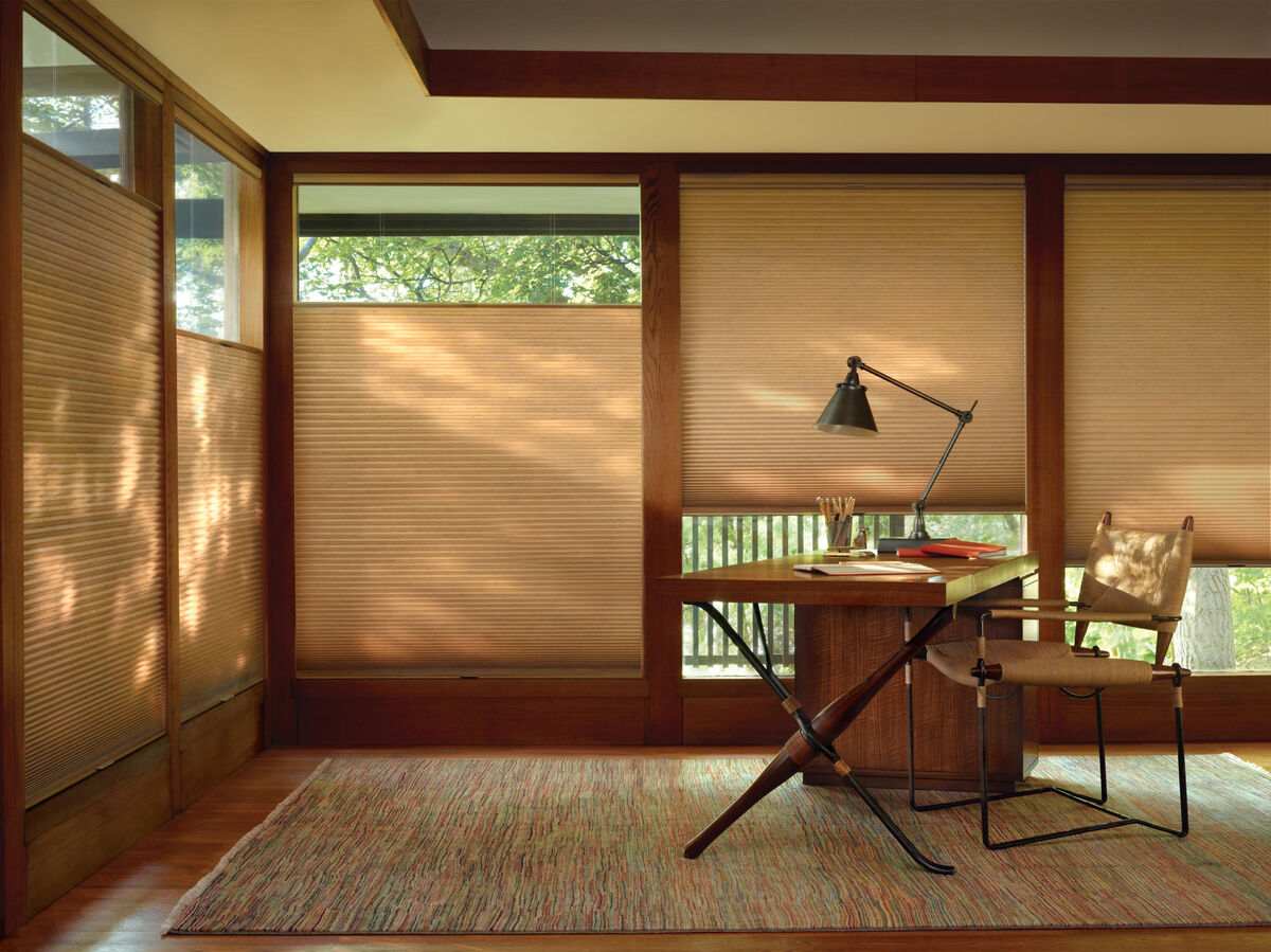 Top-Down/Bottom-Up shades in an office