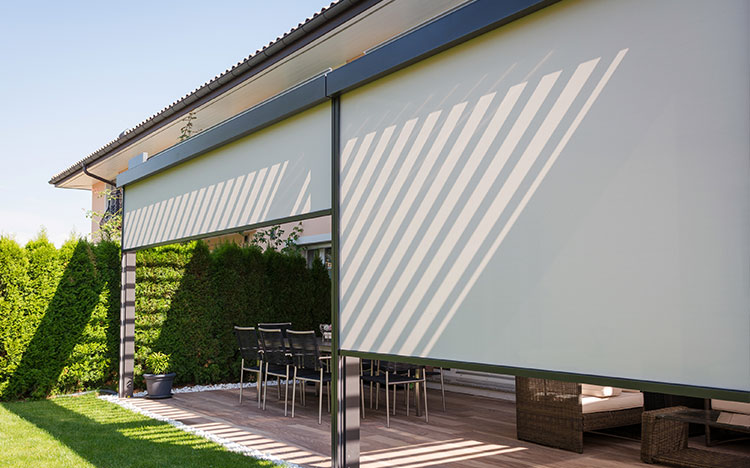 vertical awning covering outdoor 