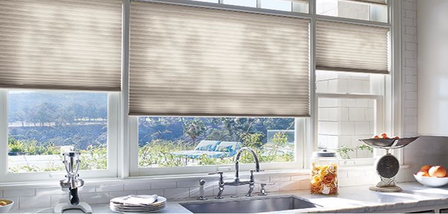 Cellular Shades in the kitchen