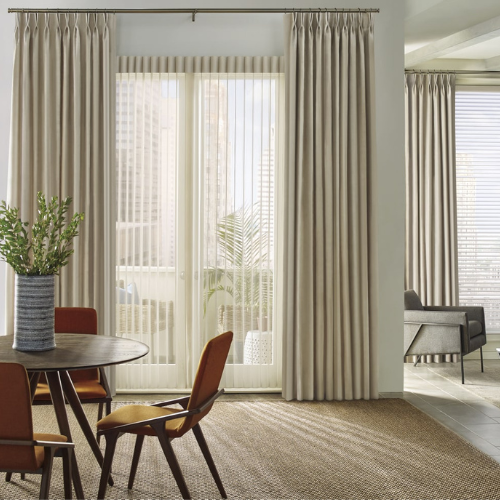 image shows vertical blinds